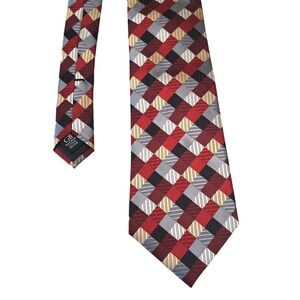 NEW NWT Geoffrey Beene GB Men's Tie Hand Made 100% Silk‎ Neck Tie 58"